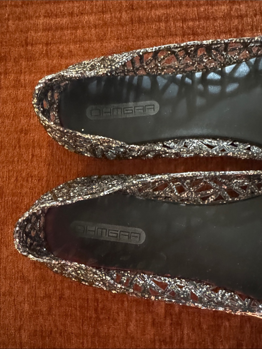 Glitter Jelly Cutout Ballet Flats - Picture 5 of 6
